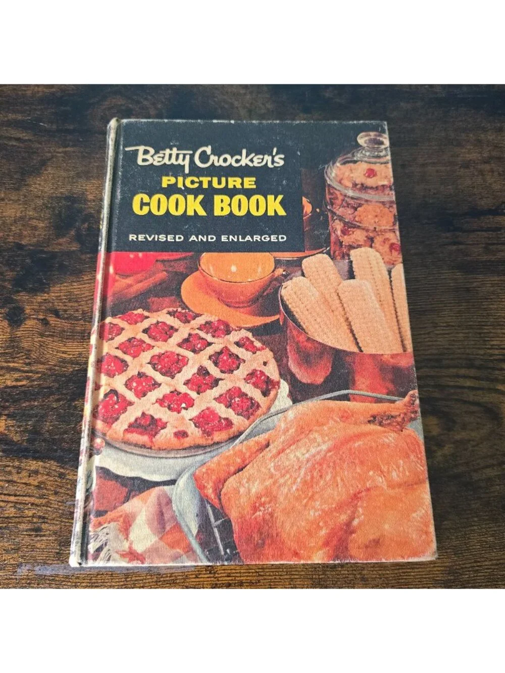 Betty Crockers Picture Cook Book Revised & Enlarged Hardcover 1950s Vintage